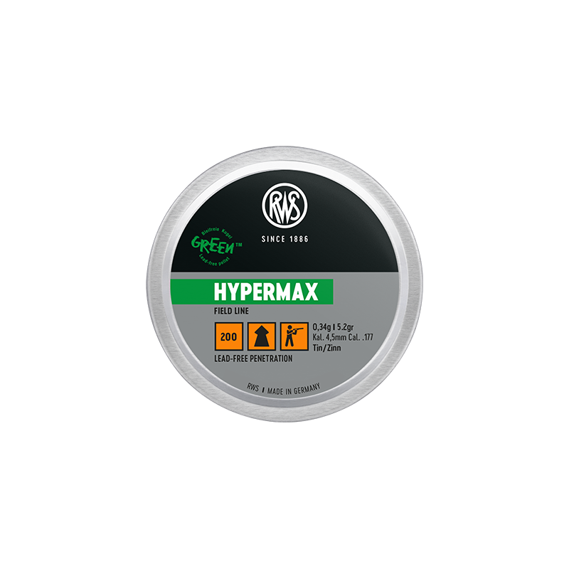 Balles à air sans plombs RWS HYPERMAX diamètre 4.50