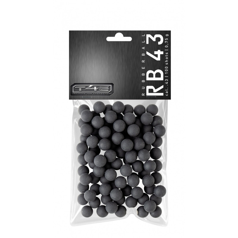 BILLES CAOUTCHOUC ENTRAINEMENT CAL 43 X100 - RB PRAC-SERIES