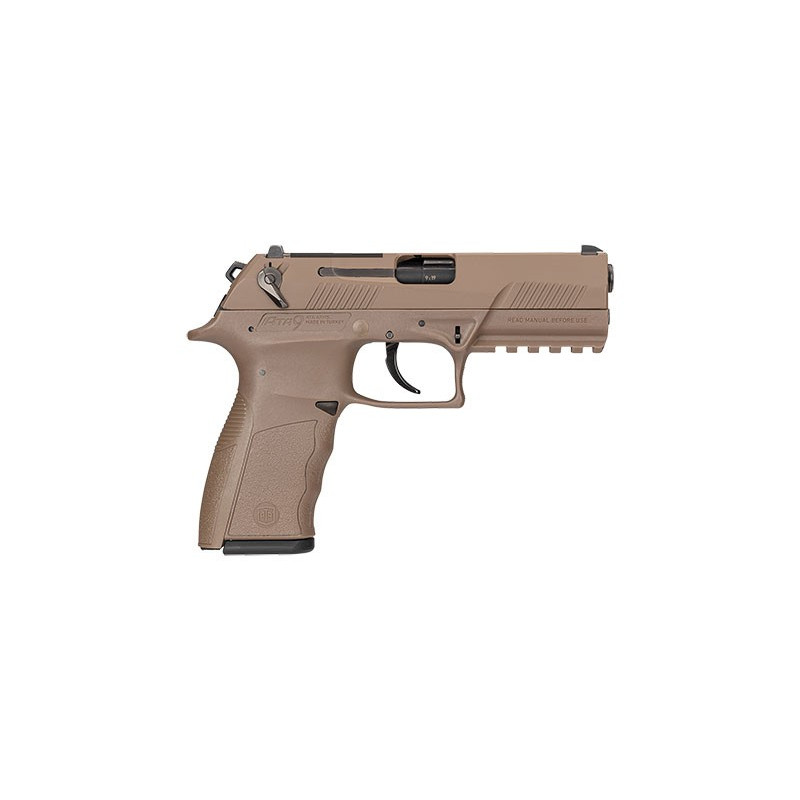 Pistolet ATA Semi-automatique Ata 9 - Flat Dark Earth calibre 9x19 visée Optic Ready