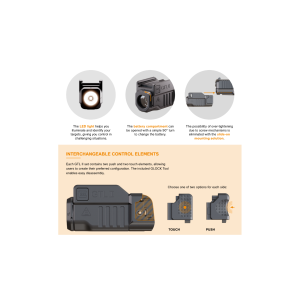 LAMPE GLOCK GTL II LED 01 SET