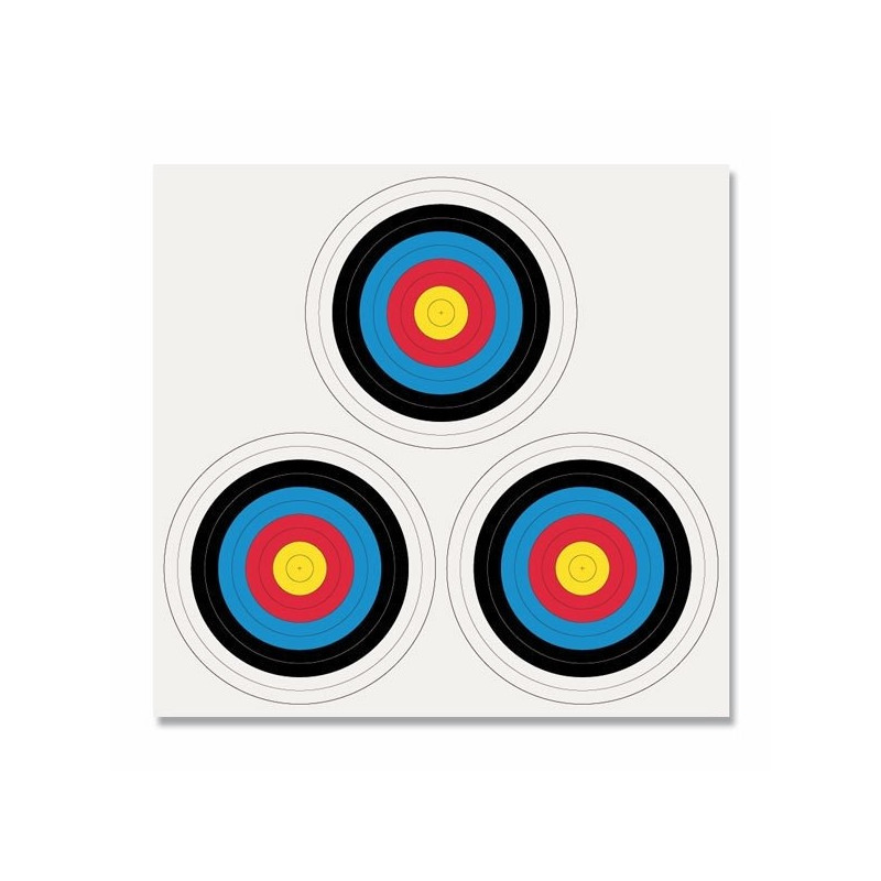 Cibles arbalète field 18 mètres GEF IAU Modèle règlement 2023