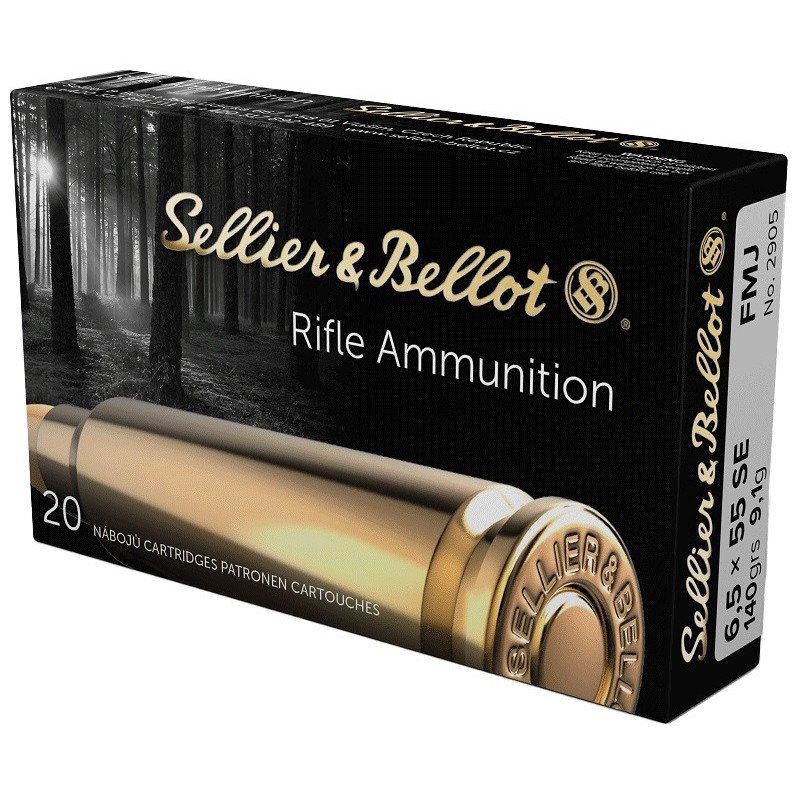 CARTOUCHES SB 6.5X55SE FMJ 140GR x20