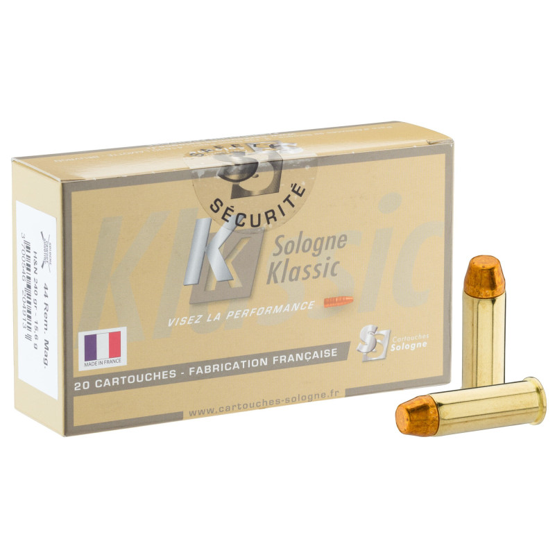 Sologne .44 Rem. Mag. H&N Tronconique Flat Nose 240 gr / 15,6 g