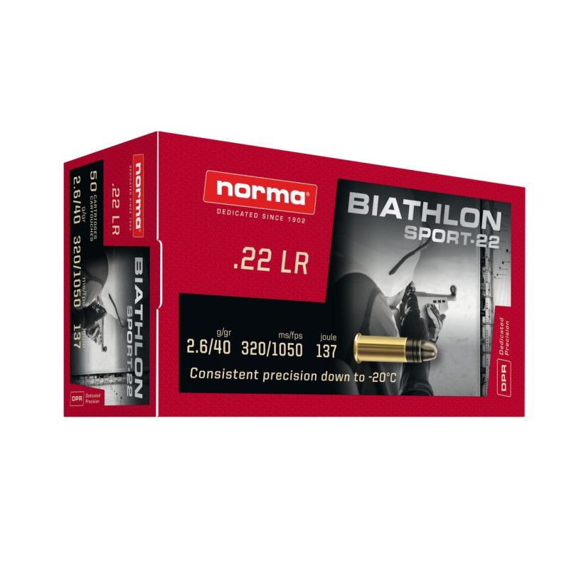 Munitions 22Lr Norma Biathlon SPORT