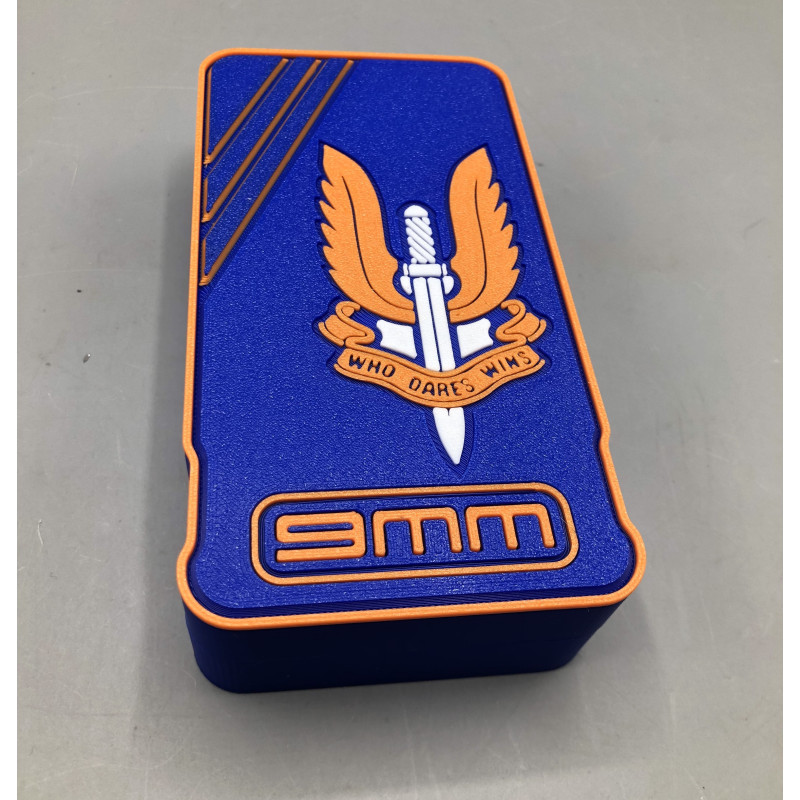 Boîte de rangement calibre 9mm