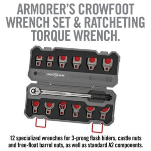 Kit pour AR15 REAL AVID MASTER-FIT Clef dynamométrique + 12 pièces