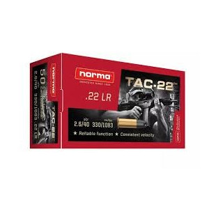 NORMA 22 Lr TAC-22 Pointe pleine (Grande Vitesse) /500