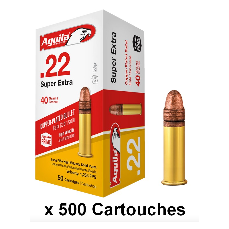 MUNITIONS AGUILA HV SP 22 LONG RIFLE 40GR /500