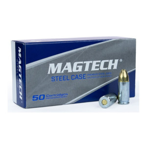 Munitions 9mm Magtech FMJ Acier 124 grains FMJ / 500