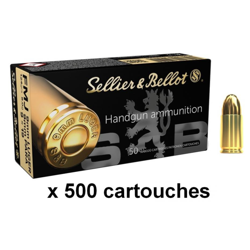 SELLIER BELLOT cal.9mm PARA 124g FMJ /500