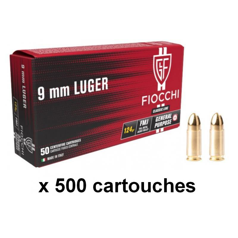 FIOCCHI cal.9mm PARA 124 grains FMJ /500