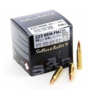 SELLIER & BELLOT cal.223 Rem FMJ 55gr /500