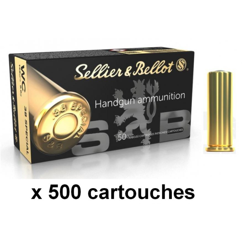 SELLIER BELLOT cal.38 Spécial WAD CUTTER /500