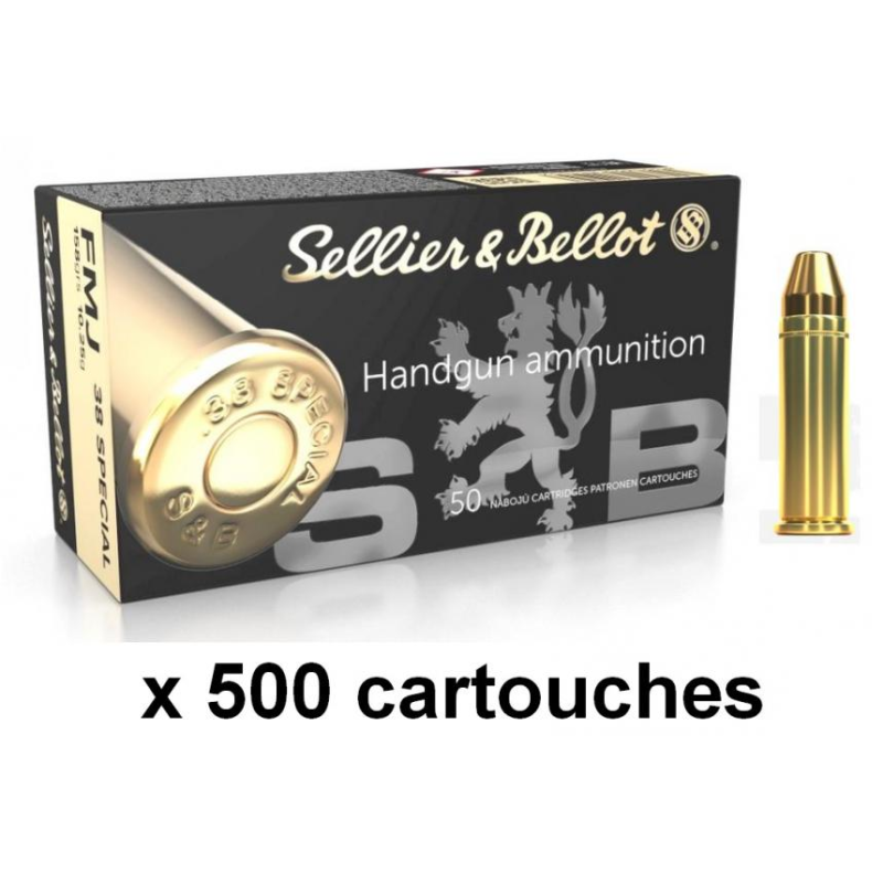 SELLIER BELLOT cal.38 Spécial FMJ /500