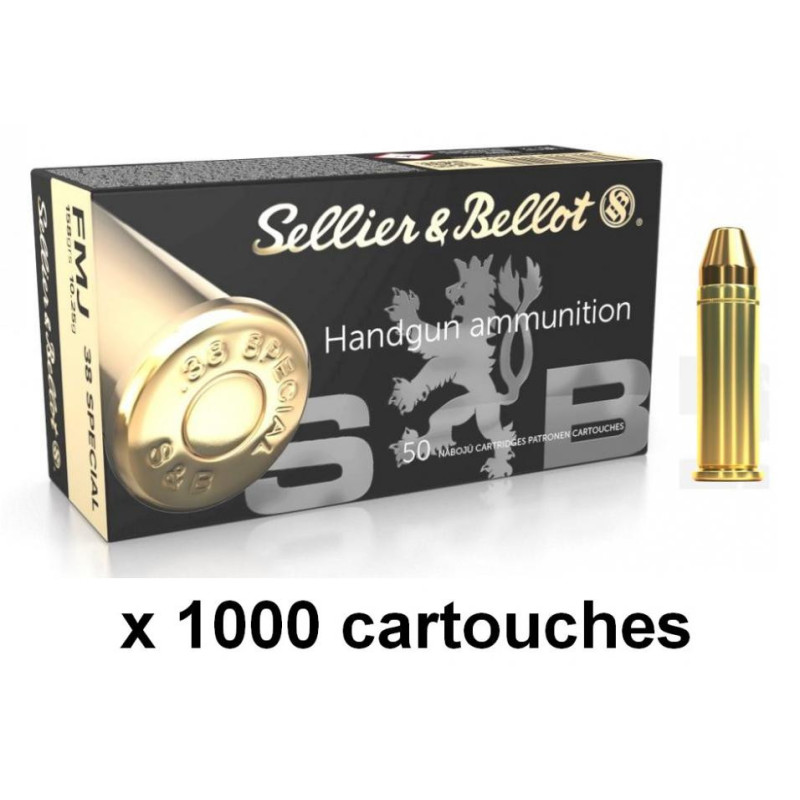 SELLIER BELLOT cal.38 Spécial FMJ /1000