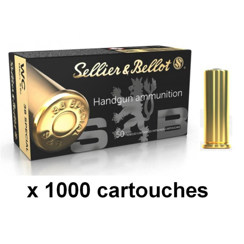 SELLIER BELLOT cal.38 Spécial WAD CUTTER /1000