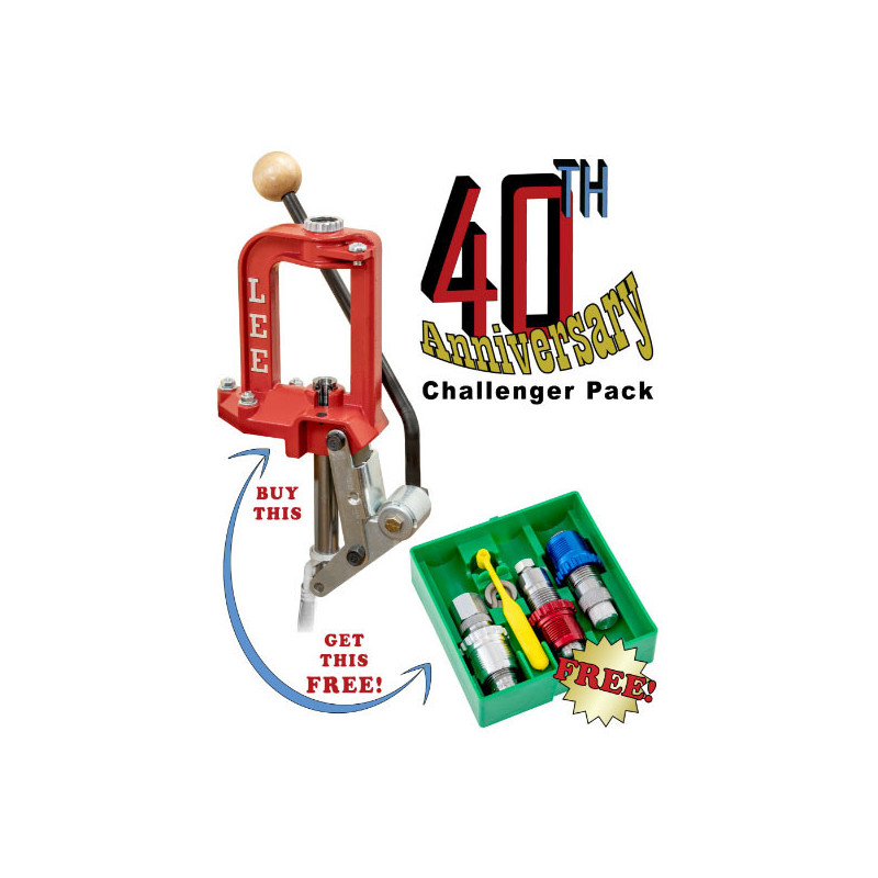 Presse à recharger Lee Challenger Breech Lock + jeu d’outils Carbide 3 Die Set 45 ACP