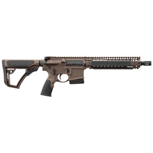 Fusil d'assaut Daniel Défense M4 Mil Spec Brown  Canon 14.5" Noir cal. 5.56