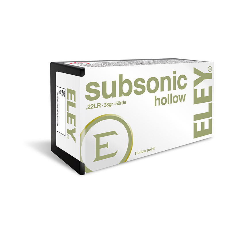 Munitions 22Lr ELEY Subsonic Holow