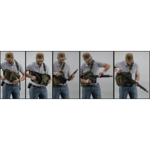 CARABINE SEMI AUTOMATIQUE AR15 pliante en 3 - FoldAR calibre 5.56