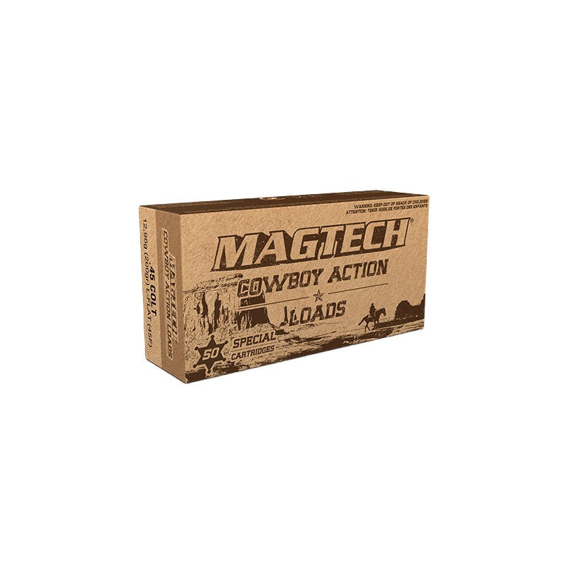 Munitions Magtech Cowboy Action Calibre 45 Colt 200 grains LFN