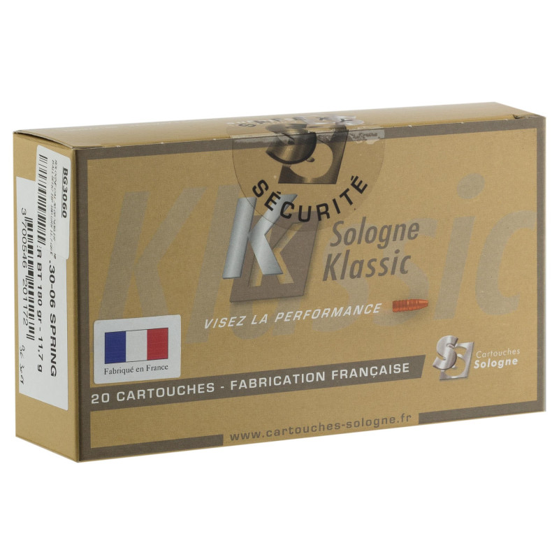 Sologne .30-06 Spring. Ballistic Tip 180 gr / 11,7 g Sologne .30-06 Sprg Ballistic Tip 180 gr / 11.7 g
