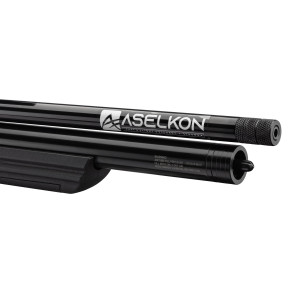 Carabine à air PCP Aselkon MX7 49J Régulateur Jet Black Calibre 5.5 mm