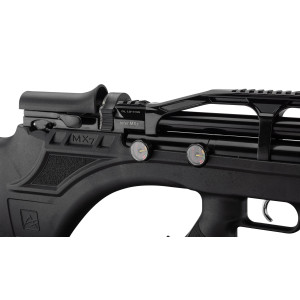 Carabine à air PCP Aselkon MX7 49J Régulateur Jet Black Calibre 5.5 mm