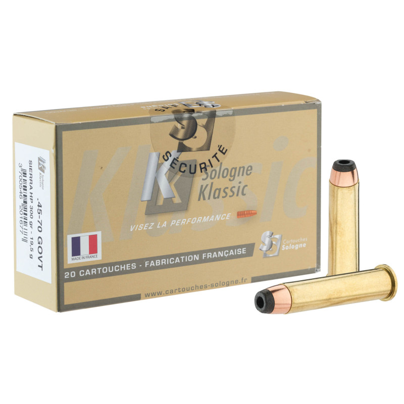 Sologne .45-70 Govt Sierra Pro Hunter HP 300 gr / 19,4 g .45-70 Govt Pro Hunter 300 gr / 19.4 g