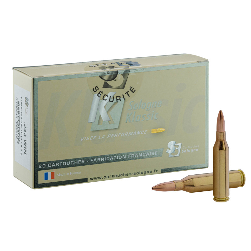 Sologne .243 Win Subsonique Sierra HPBT 70 gr / 4,5 g .243 Win Sub HPBT 70 gr / 4.5 g