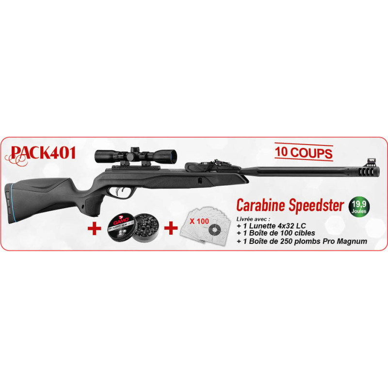 Pack Noël 2025 Carabine Gamo Speedster Pack Gamo Speedster Noël 2025