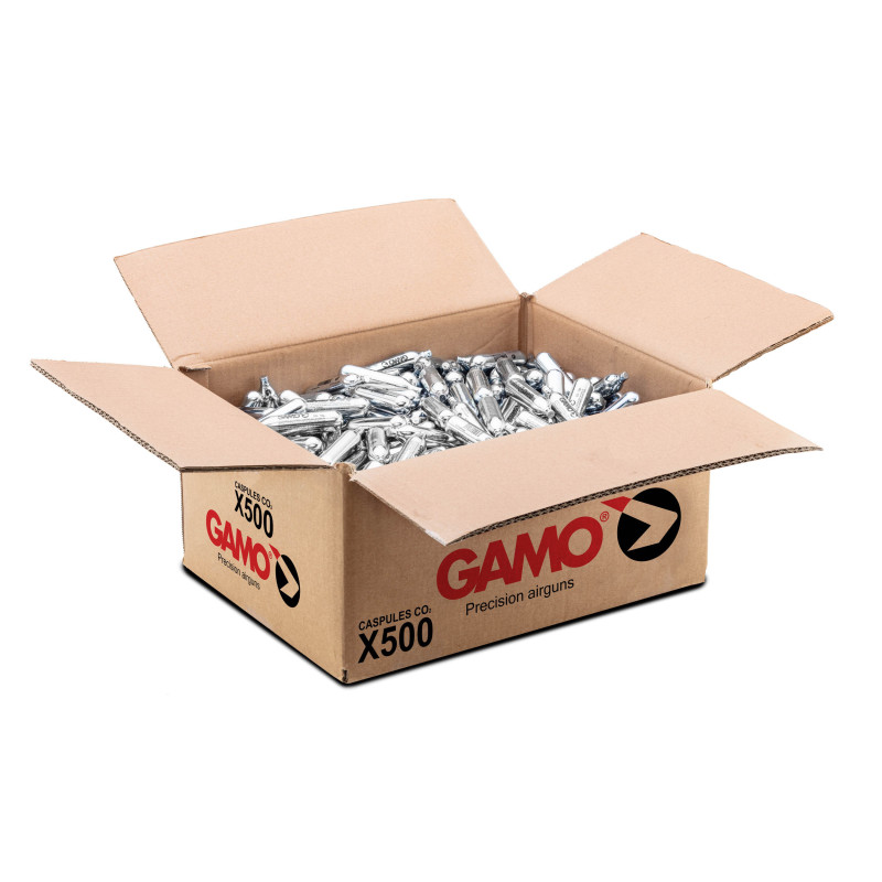 Carton en vrac de 500 capsules CO2 - GAMO Capsules Co2 En Vrac Par 500