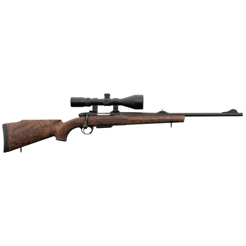 Pack Affût Baldi CF01 222 Rem aspect bois Lunette 3-12 x 56 Embase