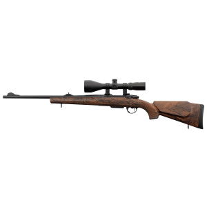 Pack Affût Baldi CF01 222 Rem aspect bois Lunette 3-12 x 56 Embase