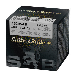CARTOUCHES SB 7,62X54R FMJ 11.7GR VRAC X50