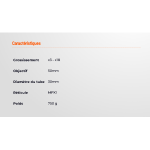 LUNETTE TAURUS 3-18x50 FFP GEN II