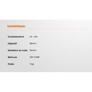 LUNETTE TAURON 3-24X56 ED FFP GEN2