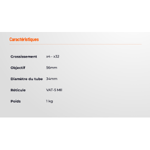 LUNETTE TAURON 4-32x56 ED GEN2