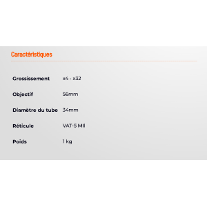 LUNETTE TAURON 4-32X56 ED FFP GEN2