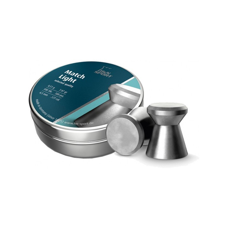 Plombs H&N Match light diamètre 4.50