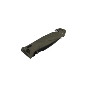 Couteau C.A.C® Lisse - 4 fonctions - Kaki