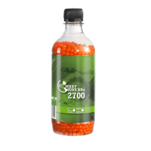 BILLES BBS 6MM COMBAT ZONE ORANGE 0.12G BOUTEILLE X2700