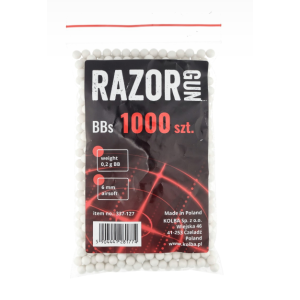 Billes blanches - Razor Gun - 6 mm (x1000)