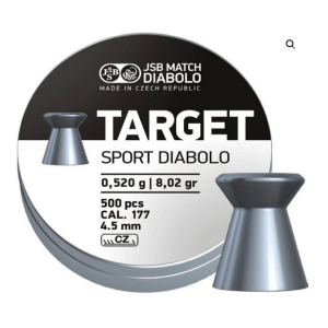BOITE 500 PLOMBS JSB DIABOLO TARGET SPORT CAL.4.5 DIAM.4.50 1145-500