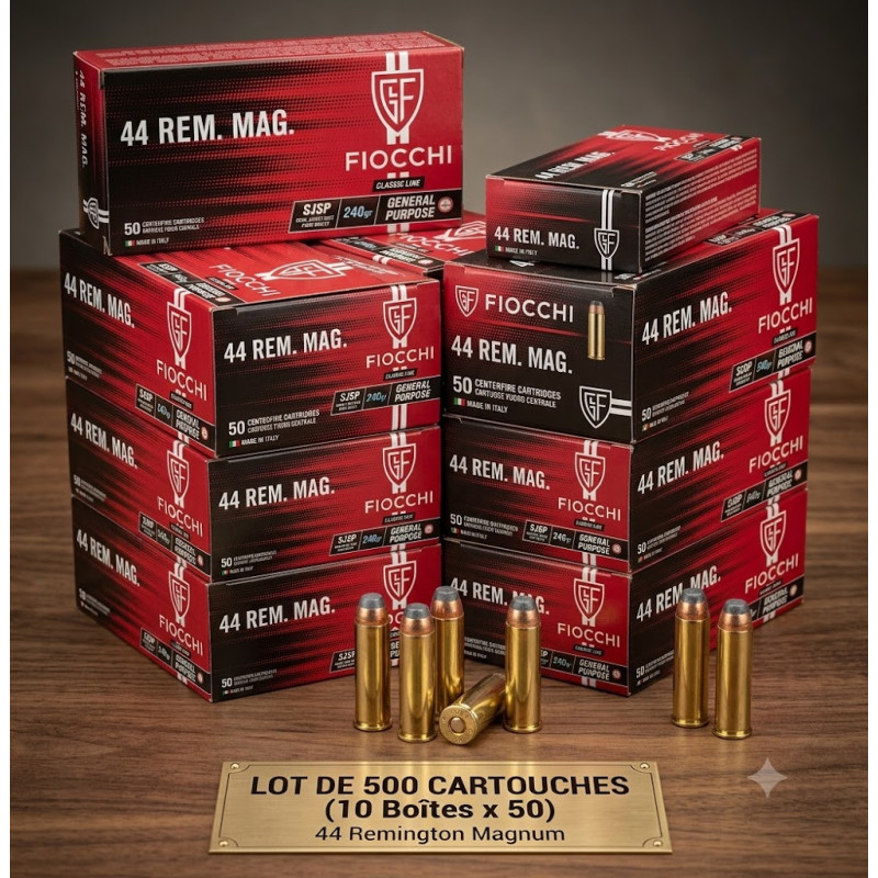 VENTE FLASH FIOCCHI cal.44 Rem Mag SJSP /500