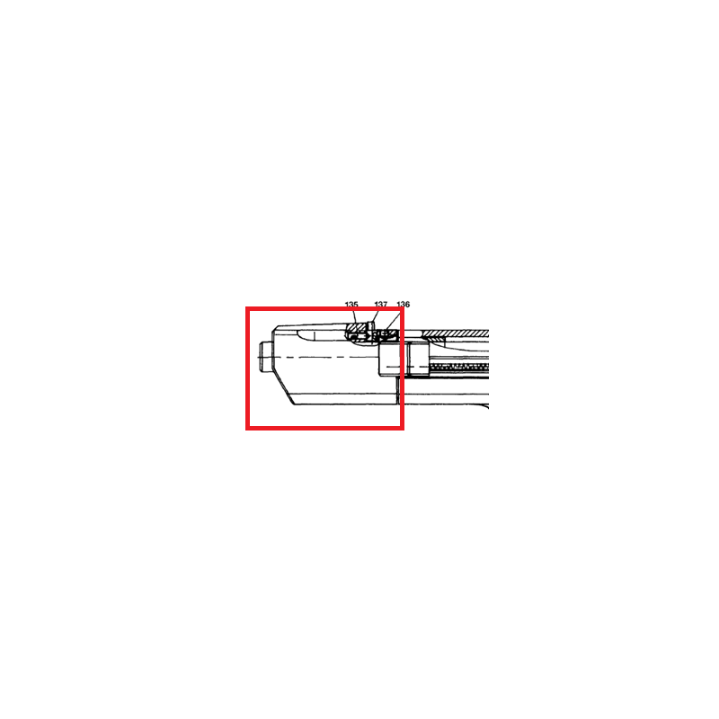 Contrepoids de canon pour pistolet Hämmerli SP20 calibre 22Lr Pièces 134/136/137/224 Occasion