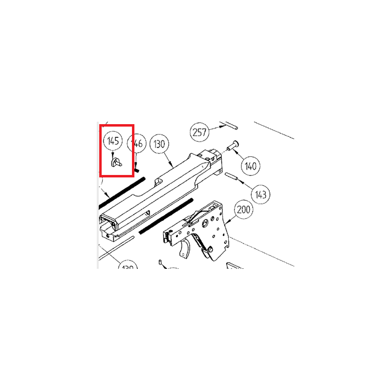 Arrêtoir de culasse pour pistolet Hämmerli SP20 calibre 22Lr Pièce 145 Occasion