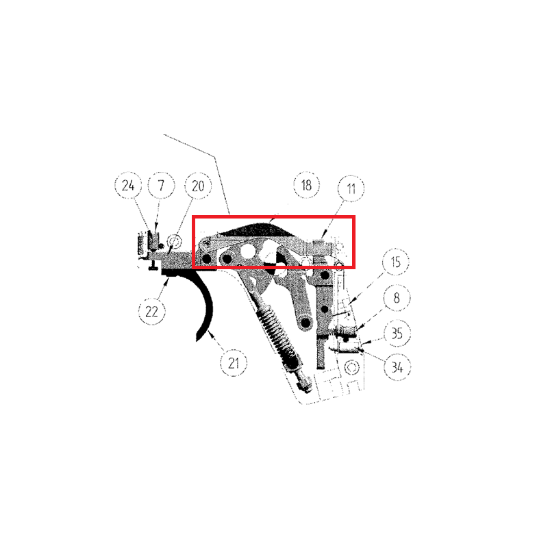 Pièce bloc détente pour pistolet Hämmerli SP20 calibre 22Lr Pièce 18 Occasion