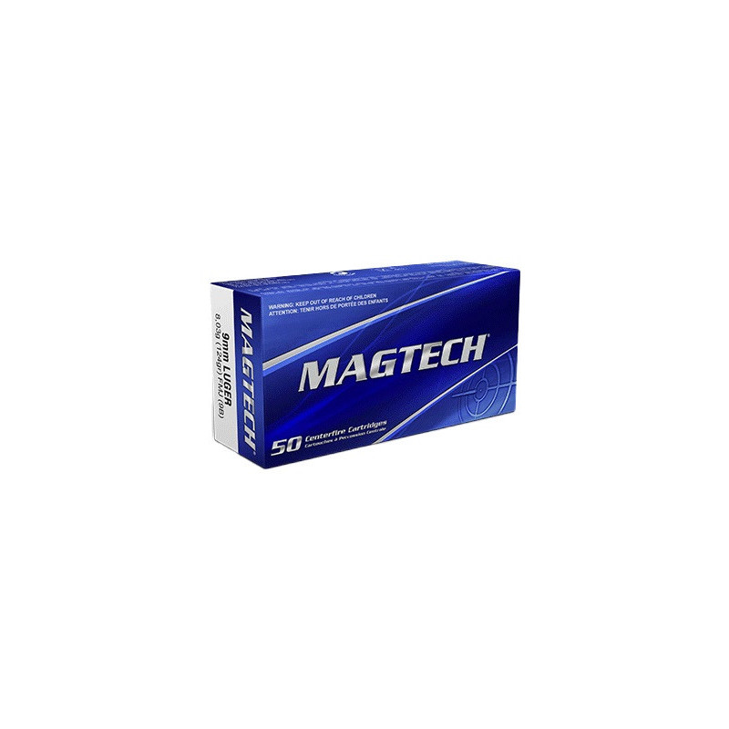 CARTOUCHES MAGTECH 9MM LUGER 124GR FMJ par 500