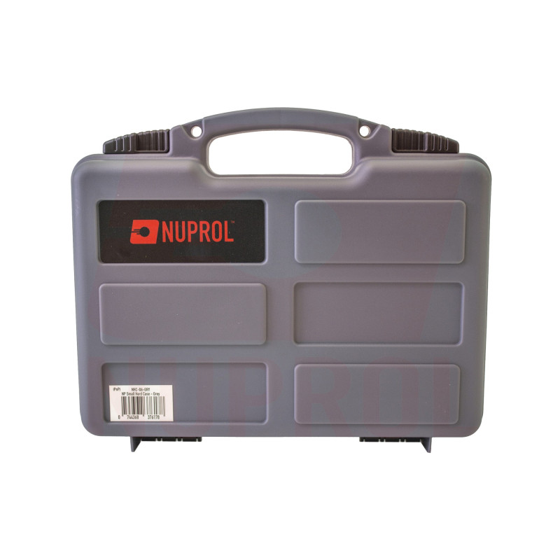 Mallette de transport NUPROL Gris pour Pistolet / Revolver avec mousse prédéc